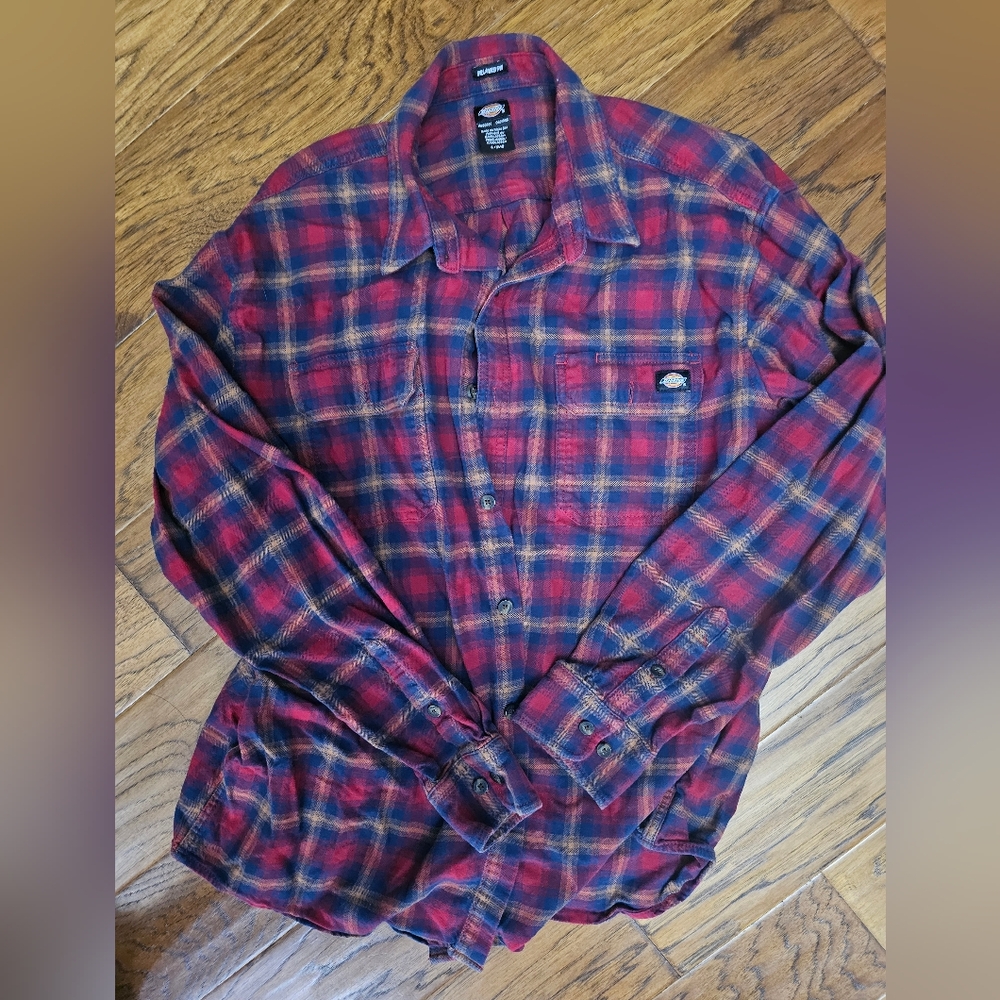 Dickies Relax fit flannel Sz Large